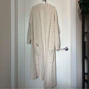 NWOT Goumi 100% cotton long sleeve hooded knit cardigan